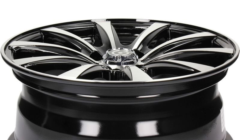 cerchi in lega Carbonado Raven black front polished 14" 4x100 canale 6 ET 35 - immagine 4
