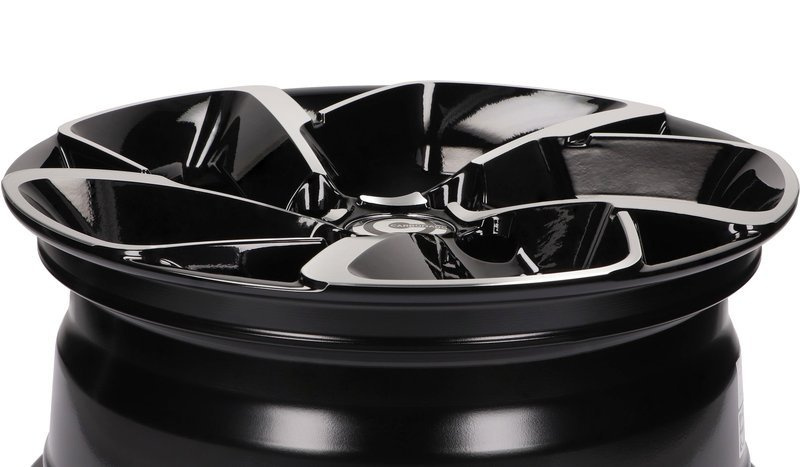 cerchi in lega Carbonado Nantes black front polished 15" 4x108 canale 6,5 ET 25 - immagine 4
