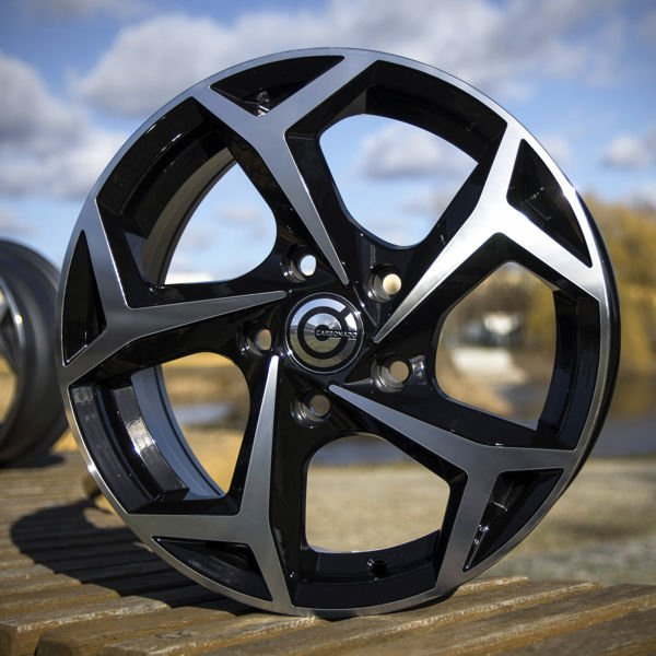 cerchi in lega Carbonado Tropico black front polished 15" 5x100 canale 6 ET 38 - immagine 2