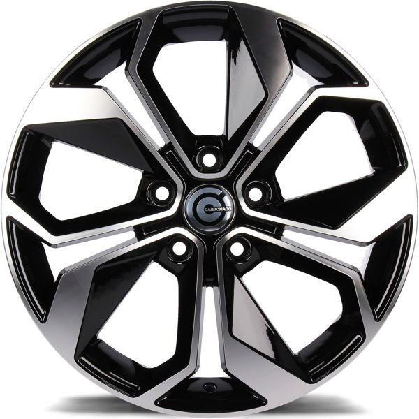 cerchi in lega Carbonado Raptor black front polished 15" 5x114.3 canale 6,5 ET 40 - immagine 2
