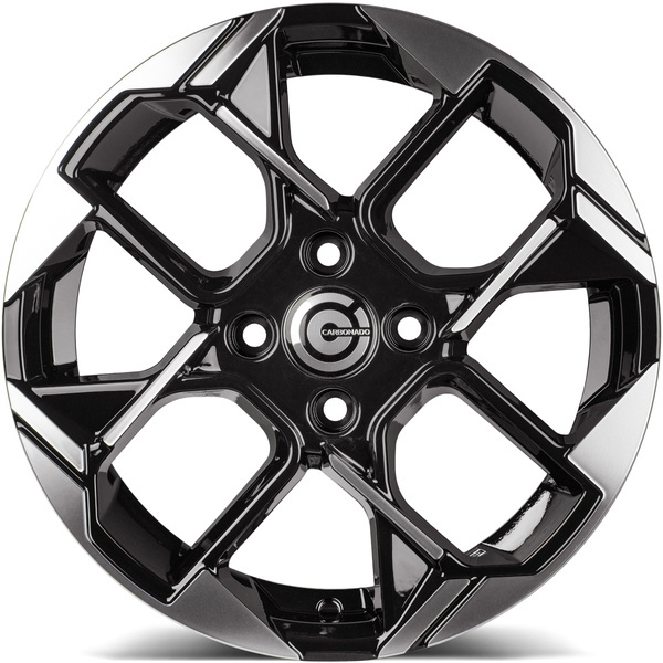 cerchi in lega Carbonado Zombie black front polished 15" 4x100 canale 6 ET 40 - immagine 2