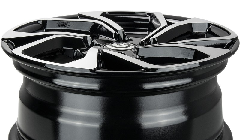 cerchi in lega Carbonado Swift black front polished 15″ 4×100 canale 6,5 ET 35 - immagine 4